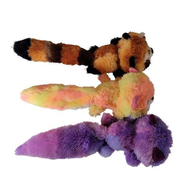 Lot 3 Long Tail Plush Cat and Red Panda Stuffed Animals 16" Multicolor Plushie - Picture 6 of 16